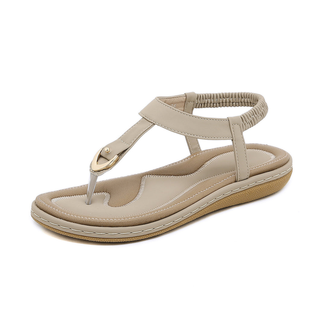 Dame Elegante Tåsplitter-Sandaler med moderigtigt Riemdesignet og ergonomisk Fodbed Stilla
