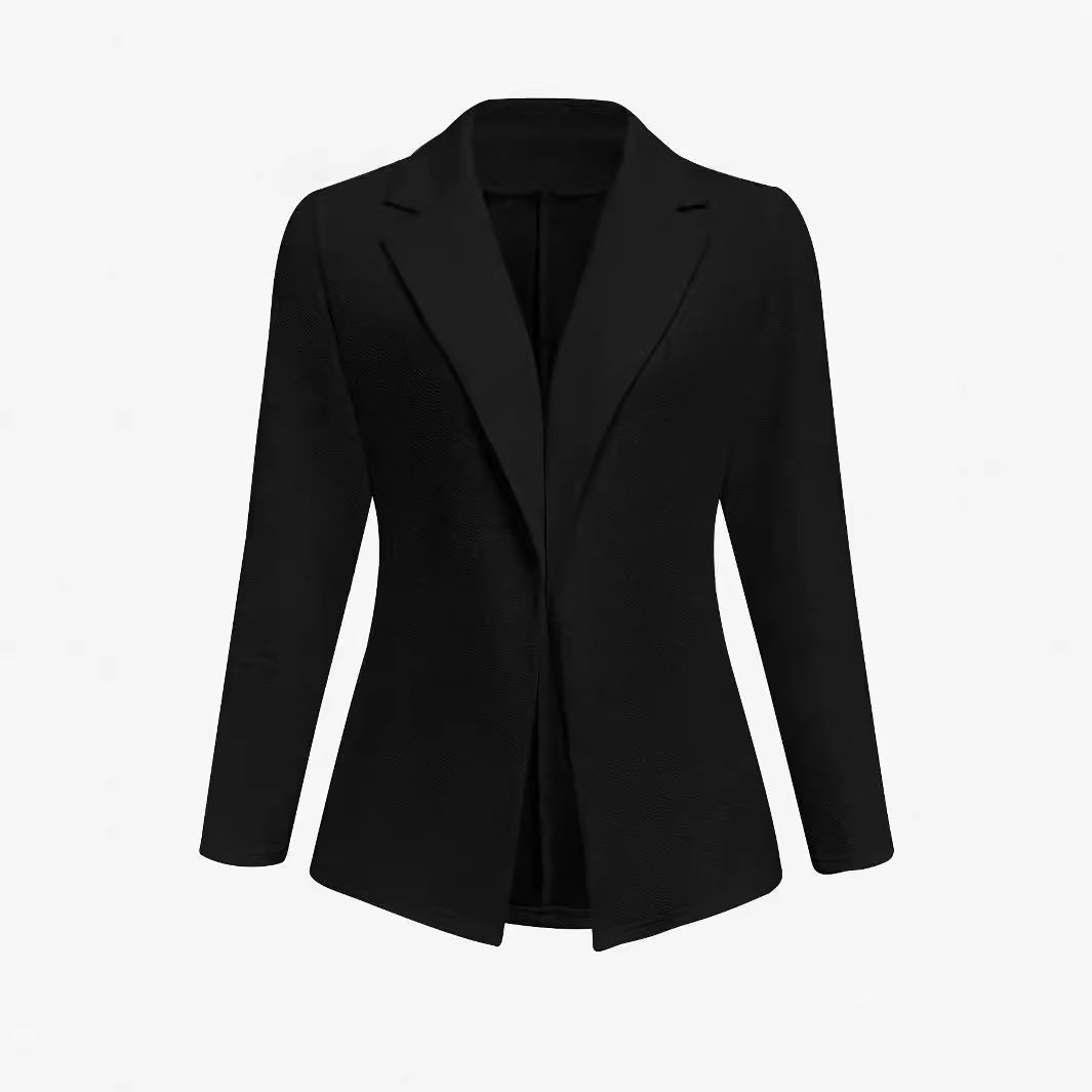 Damer Elegant Long blazer med fashionable knapdetaljer Stilla