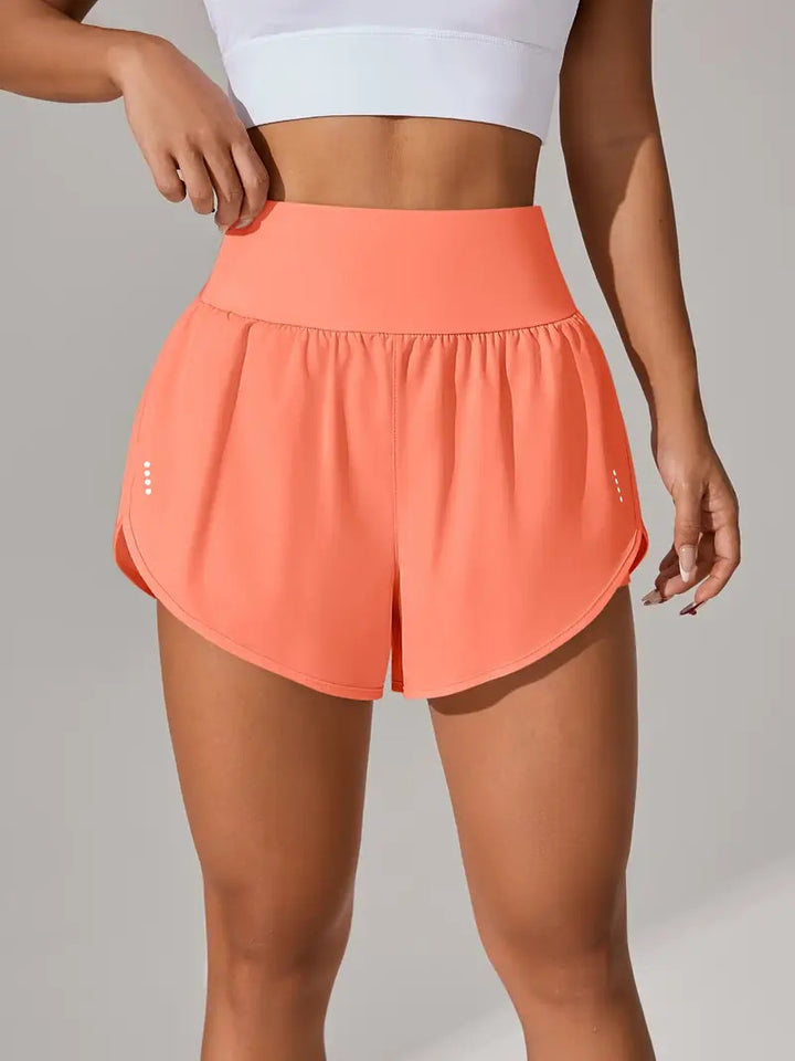 Dame Sporty Løbe shorts med strækbart liv og åndbare mesh-indsæt Stilla