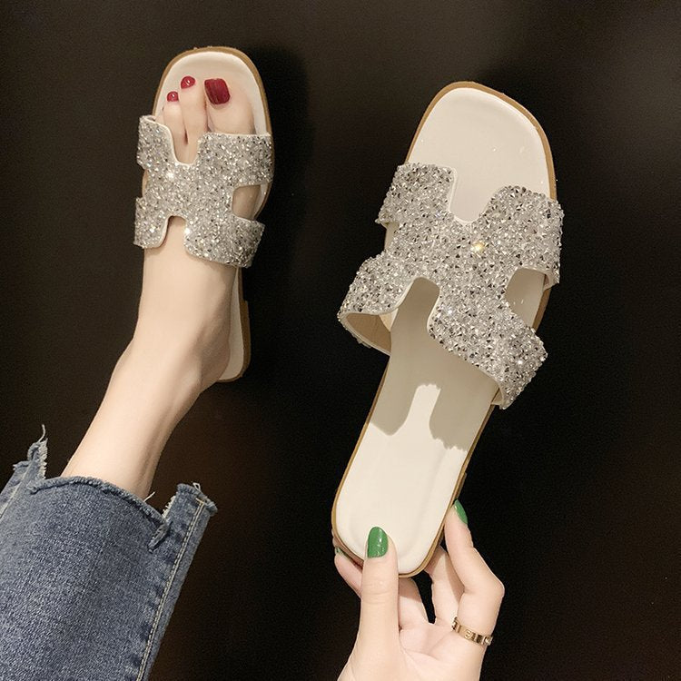 Damer Mode Rhinestone-sandaler i elegant design Stilla