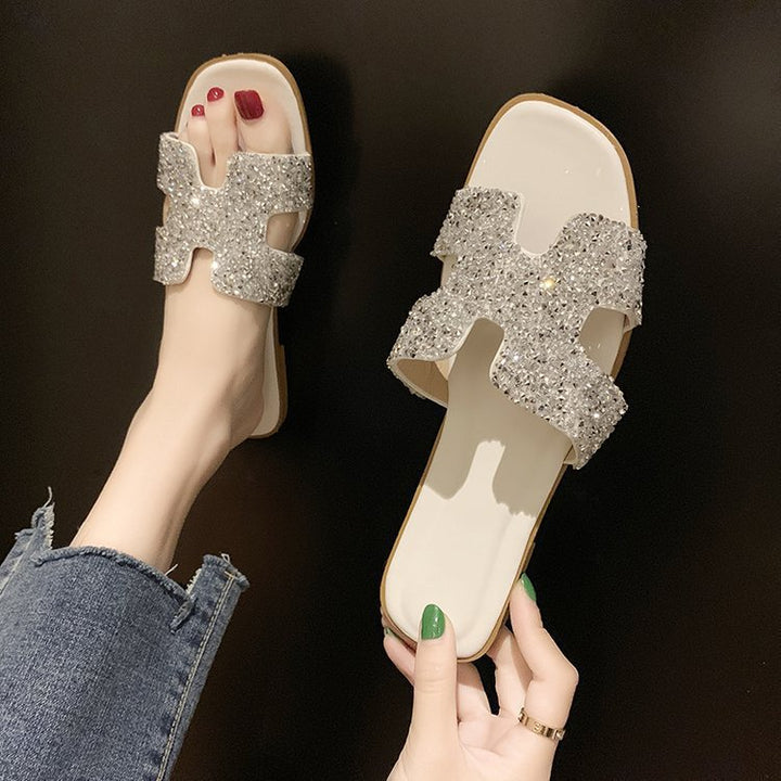 Damer Mode Rhinestone-sandaler i elegant design Stilla