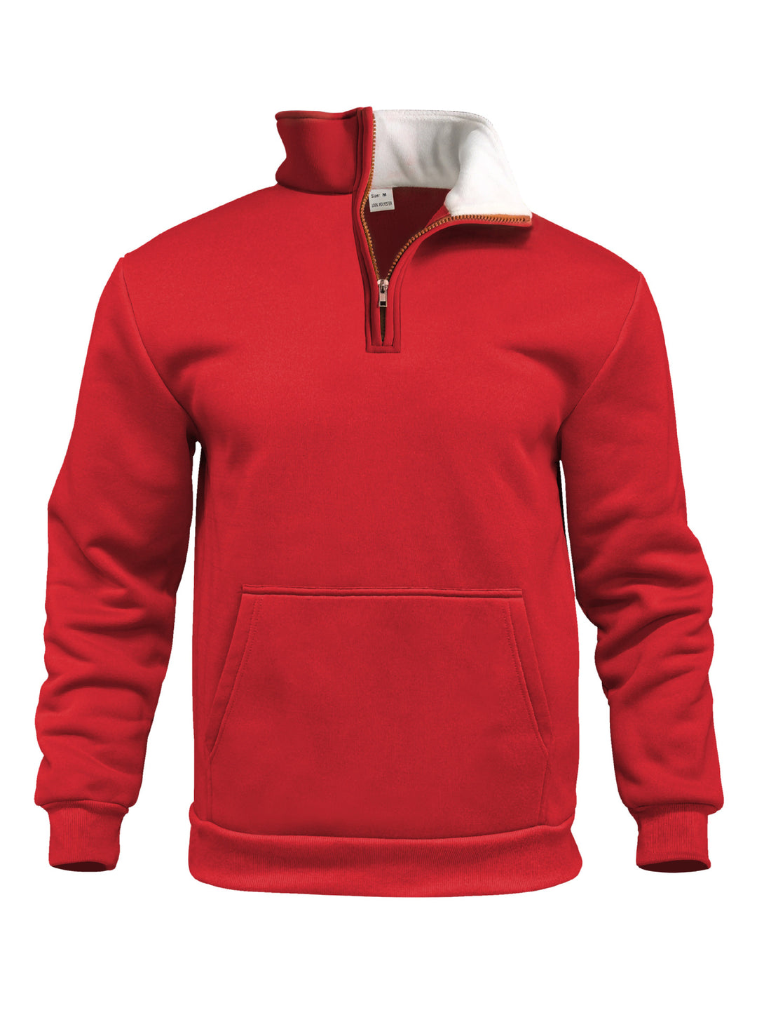 Herrer Sporty Sweater med høj krave og gennemgående lynlås Stilla