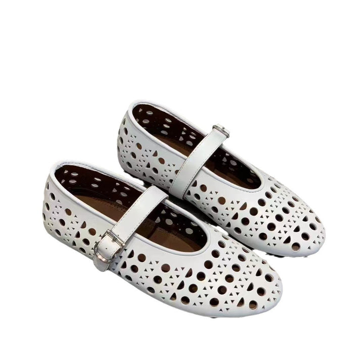 Dame Stilige Mary Jane Ballerinas Stilla