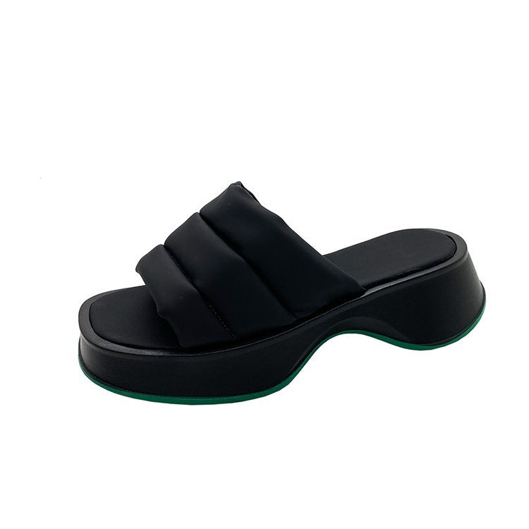 Dame Komfortable Plüsch-sandaler med ergonomisk design og skridsikker sål Stilla