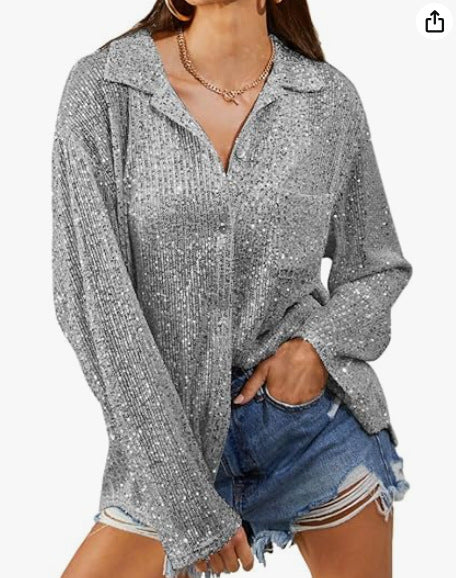 Stilla | Elegant Langærmet Slåkrave Casual Skjorte