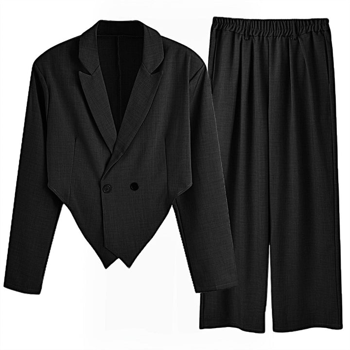 Dame modet oversized blazer sæt med bred ben Stilla