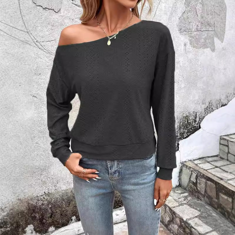 Dame Finstrikpullover Stilla