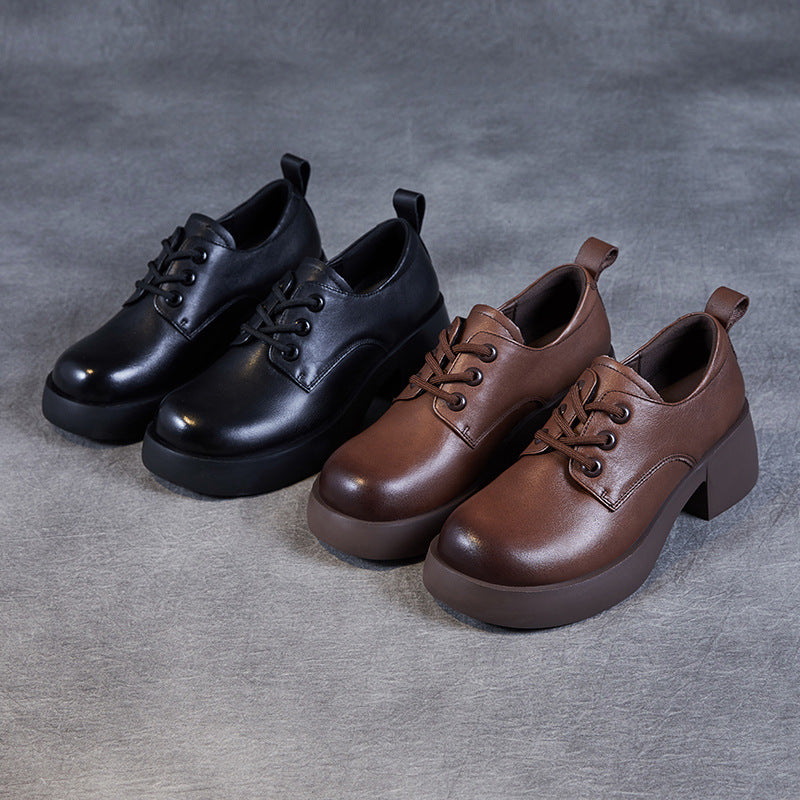 Dame Chunky kilehæle snørebånd Oxfords med dekorativ detalje Stilla