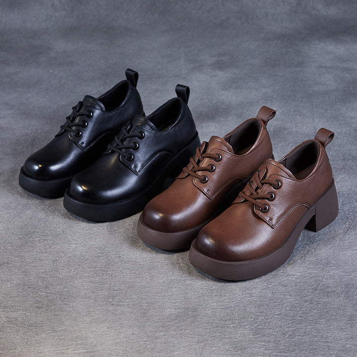 Dame Chunky kilehæle snørebånd Oxfords med dekorativ detalje Stilla