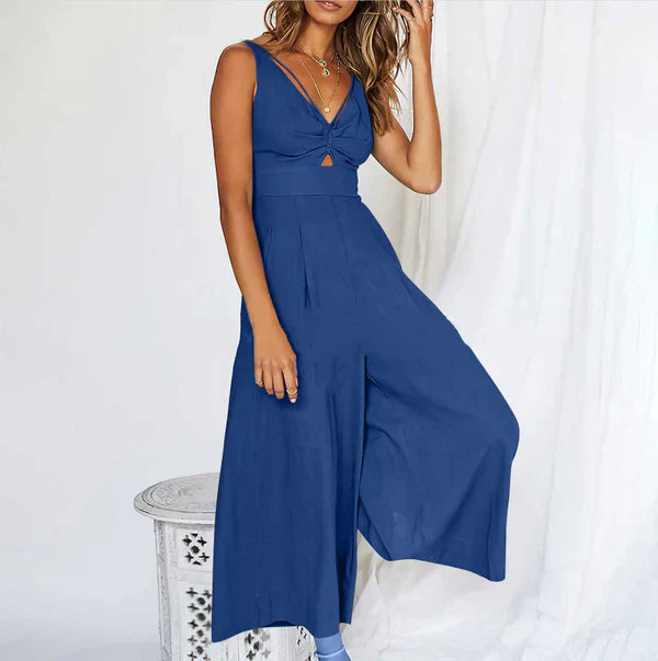 Stilla | Jumpsuits Med V-hals Og Udsnit