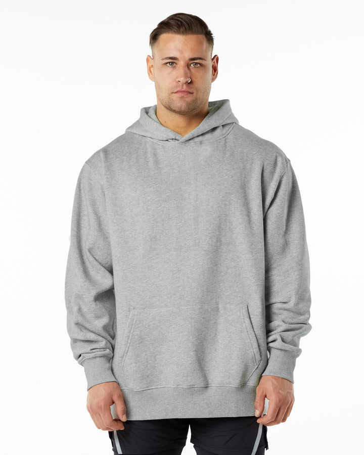 Herrer Oversized Hættepullover i blød bomuldsblanding med kengurutaske Stilla
