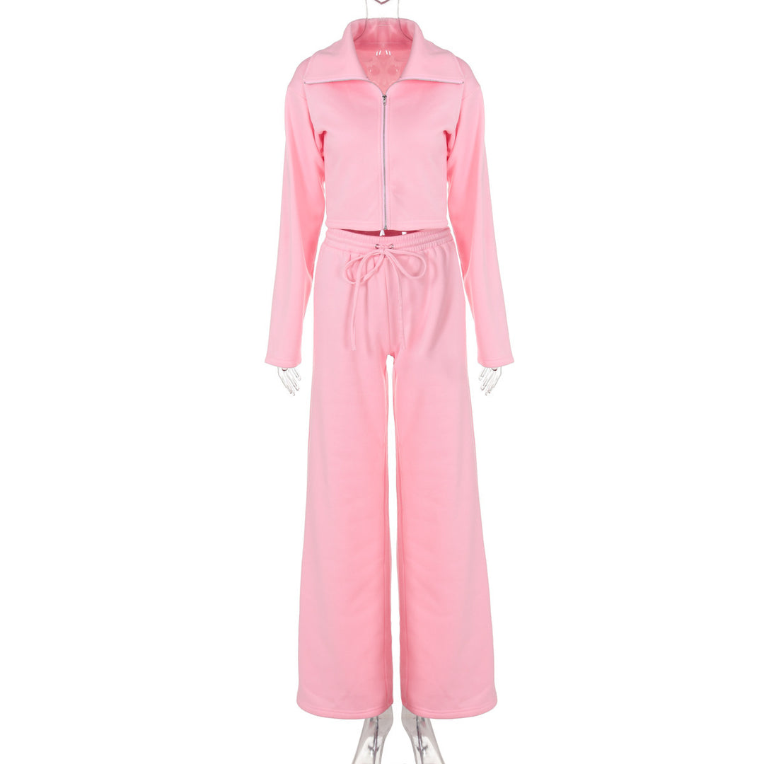 Dame Sporty To-delt med moderne Cropped-design og afslappede bukser Stilla