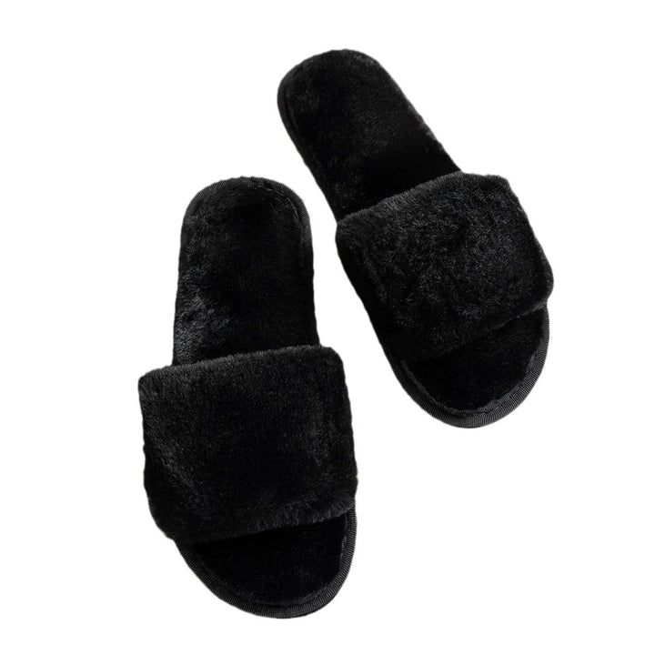 Dame Fuzzy Pantoletten med moderne overdesign Stilla