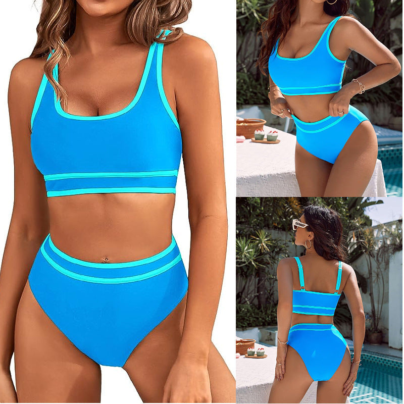 Dame Højskåret Sportbikini med ergonomisk design Stilla