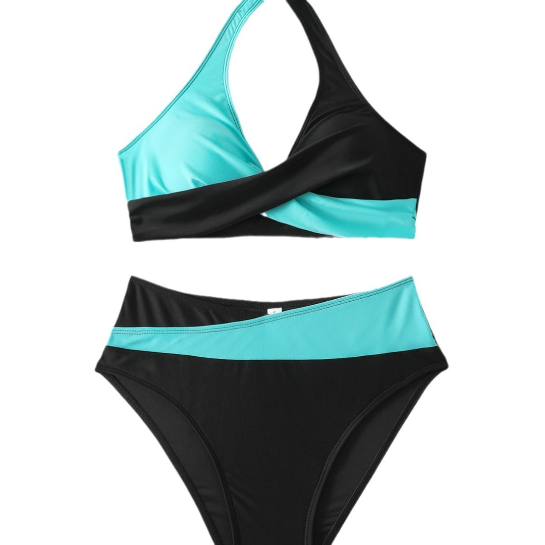 Dame Wickel-Bikini-Sæt med moderne kontrastdesign Stilla