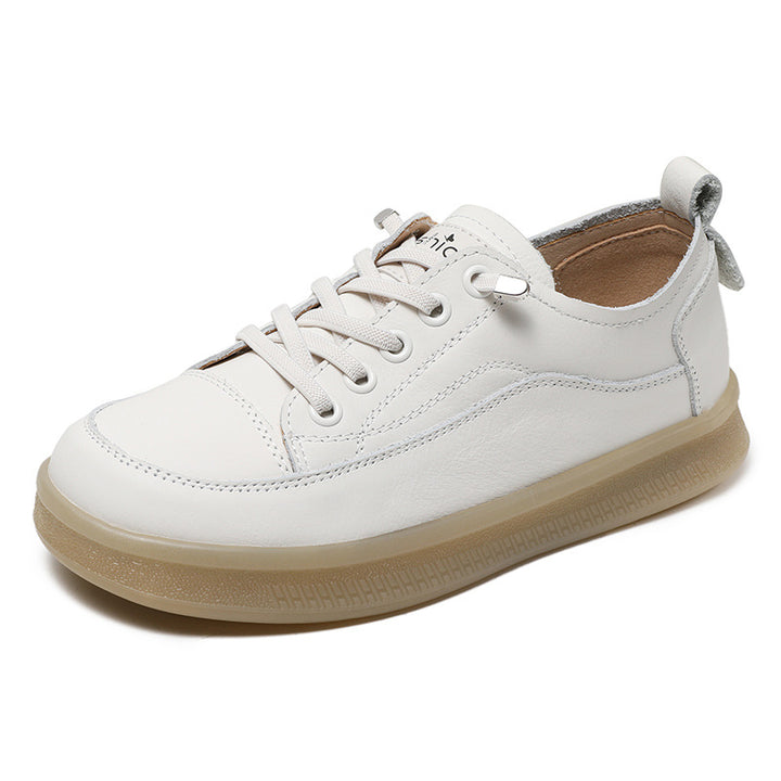 Dame Fritid Læder Sneakers med let design Stilla