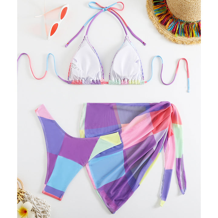 Femme Triangle-Top Svømmesæt med matchende Cover-Up Stilla