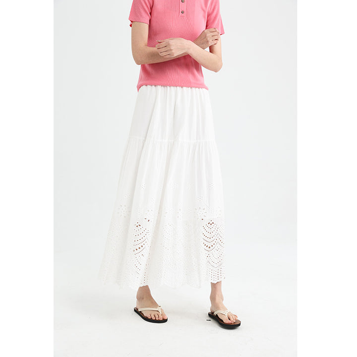 Femme Luftig Blomster-Solblomst Skirt Stilla
