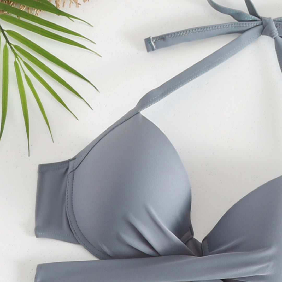 Dame High-Rise Ruching Bikini Sæt Stilla