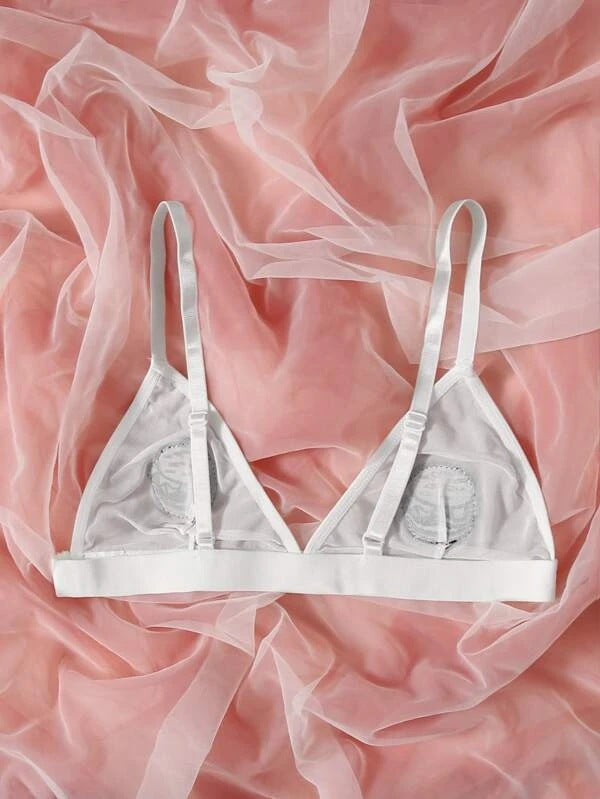 Dame Novelty Bralette med broderet patch Stilla
