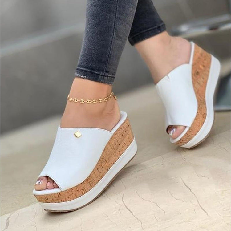 Dame kile-sandaler med elegant korksål Stilla