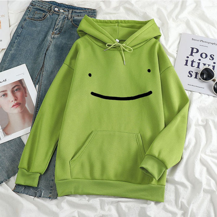 Damer hoodie med casual smiley design Skovae