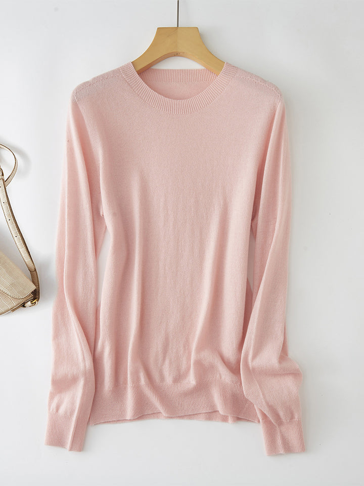 Femme Classic Relaxed Fit Strikpullover Stilla