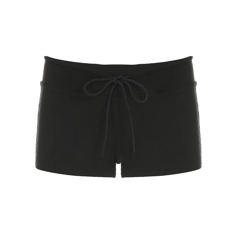 Dame Sporty shorts med stjernemønster og elastisk bånd Skovae