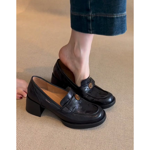 Dame elegant og komfortabel blokhæls slip-on Stilla
