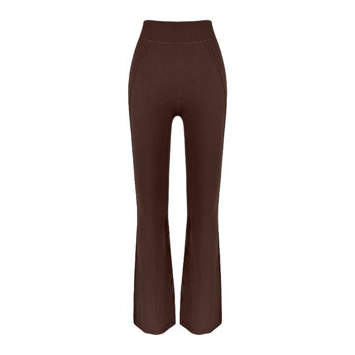 Dame Højtaljede Flared-Leggings lavet af åndbart materiale med elastisk talje Stilla