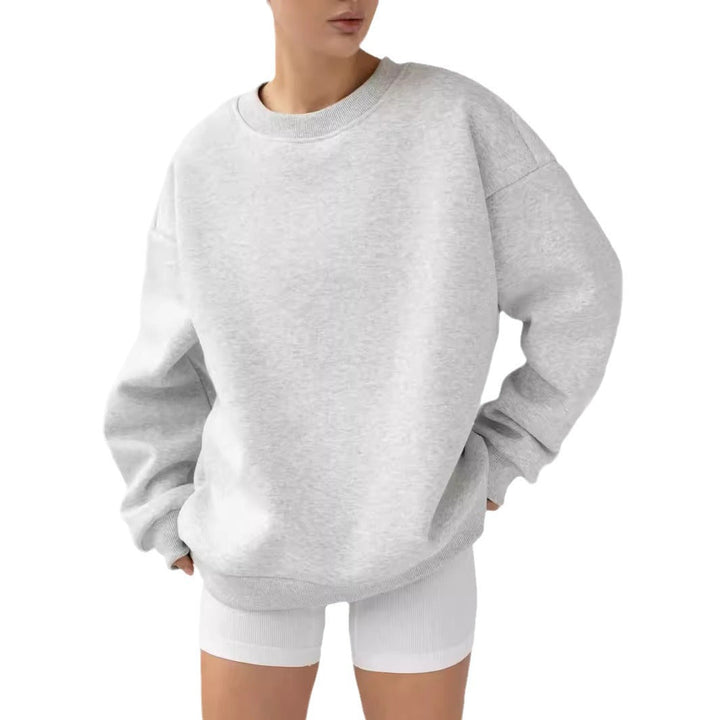 Stilla | Casual Rund Hals Løs Pullover Sweatshirt Top