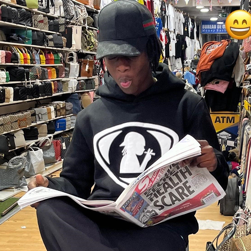 Hoodie til mænd med reflekterende logo Skovae