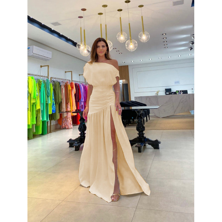 Damer Elegant Off-Shoulder Maxikjole Stilla