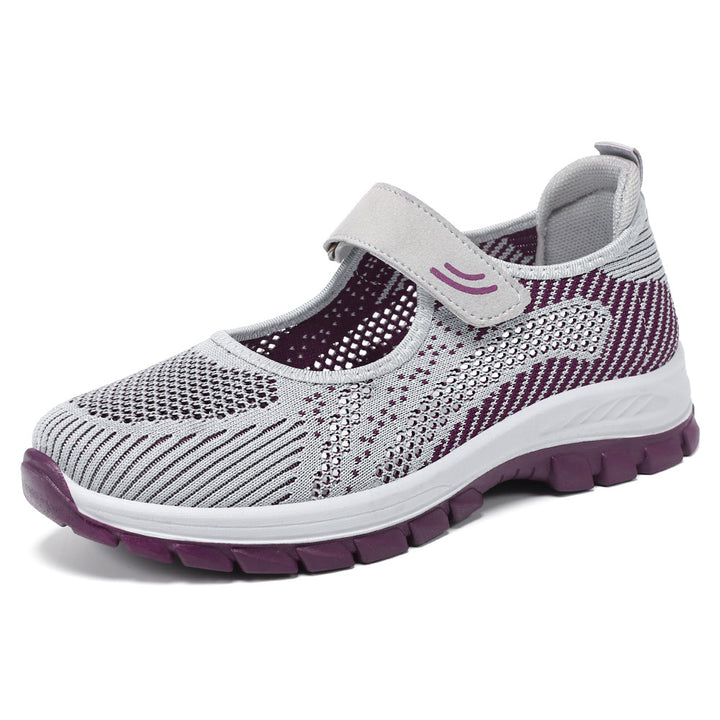 Dame Sporty Velcro Sneakers med åndbart overmateriale Stilla