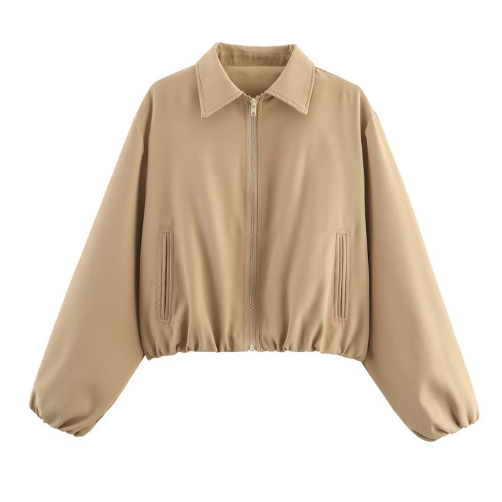 Dame cropped overgangsjakke Stilla