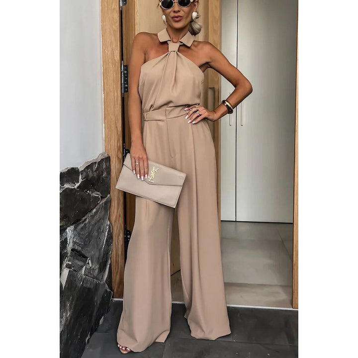 Dame Elegant Jumpsuit med høj bærekomfort og dyb udskæring Stiila