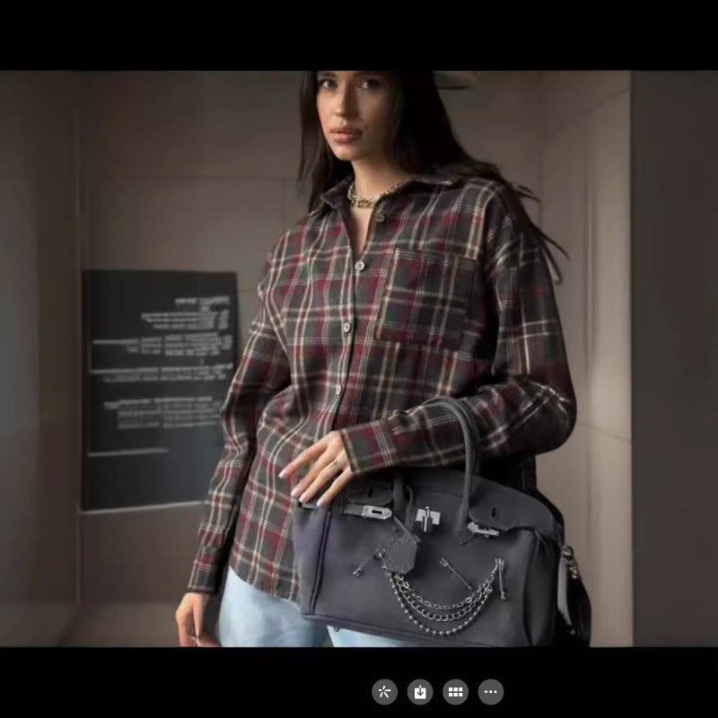 Dame Oversized Ternet Bluse Stilla