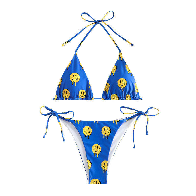 Damer dråbe mønster triangel bikini Skovae