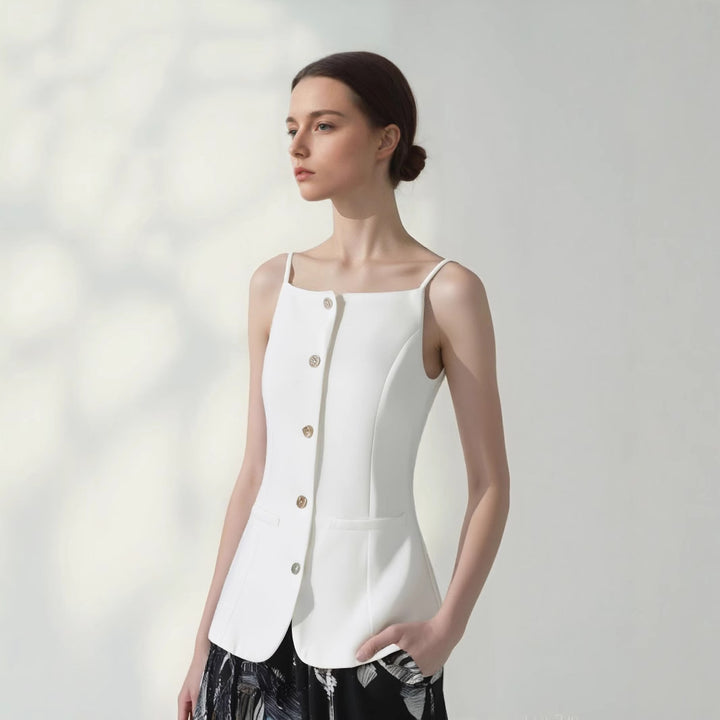 Femme Stilfuld ærmeløs blazer Stilla
