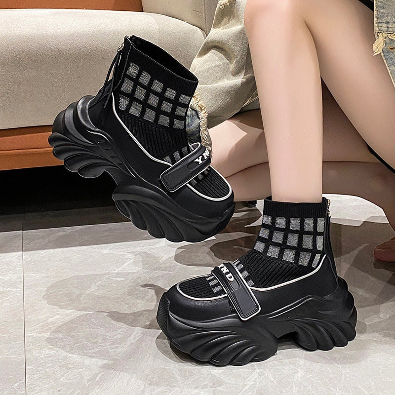 Dame Chunky Sneakersokksko med elastisk overdel og moderne oversized design Stilla