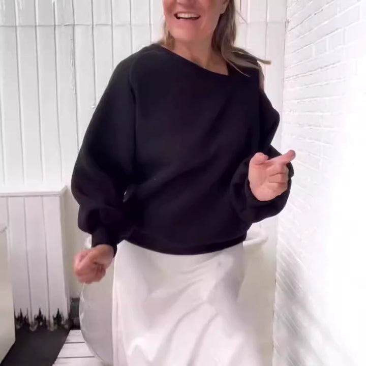 Dame Oversize Sweatshirt med elegant snit Stilla