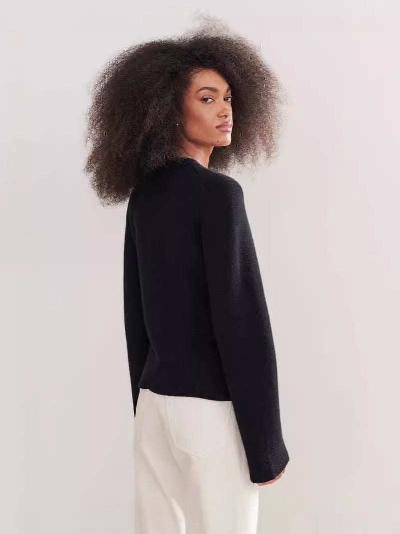 Femme Elegant Knap-til-Strik-Cardigan Stilla