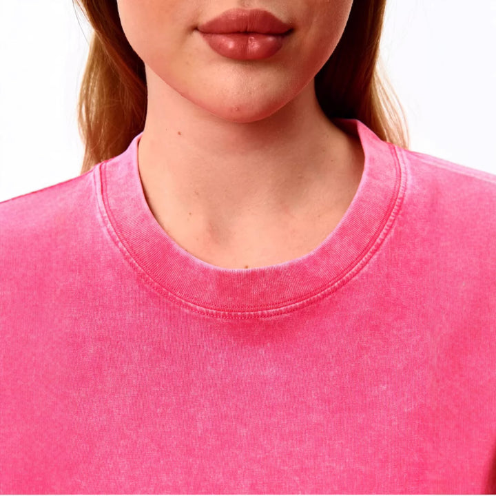 Dame T-shirt med unikt Mickey Mouse motiv Stilla
