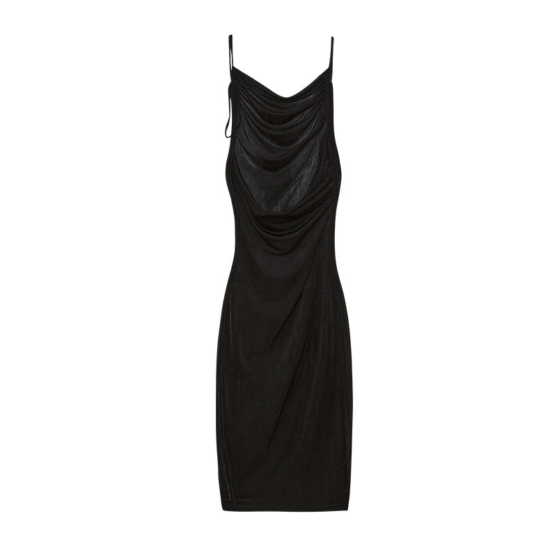 Dame Elegant Draperet Slipkjole Stilla