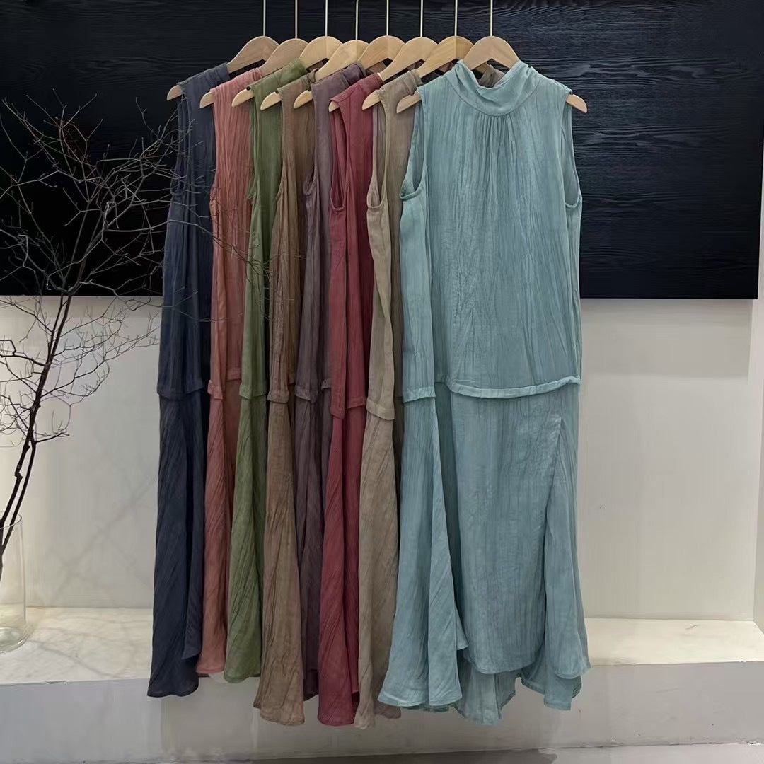 Femme Chic Lagdelt Maxi Kjole Stilla