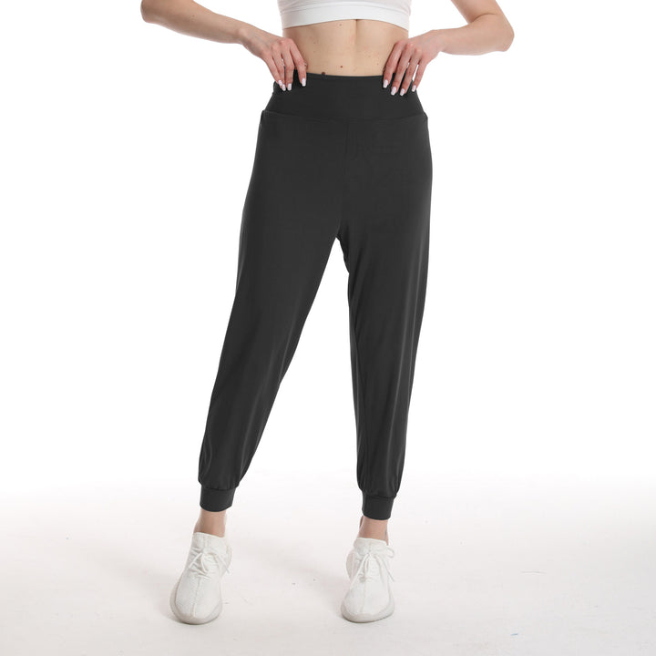 Dame afslappede sportbukser med høj talje og elastiske manchetter Stilla