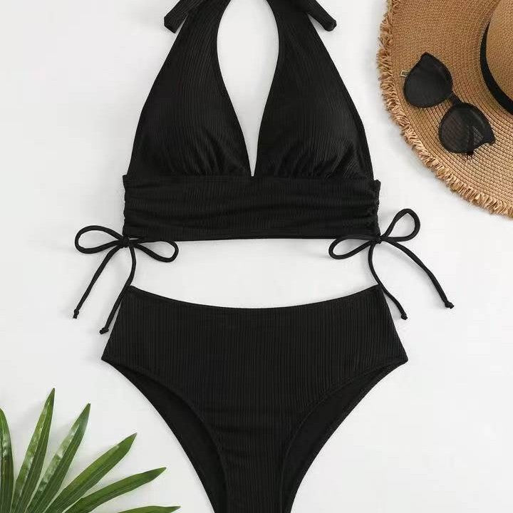Dame Triangel-Bikini med moderne indpakningsdesign Skovae