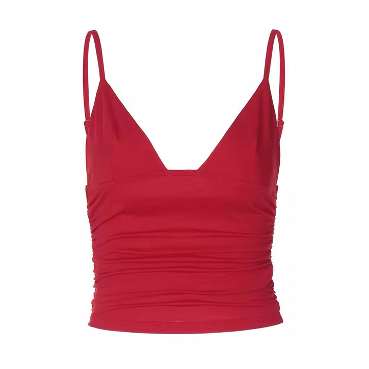 Dame trendy spaghetti-top med raffineret sammensyning og elegant snit Stilla