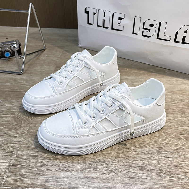 Dame Komfort-sneakers med sportslig silhuet og åndbar tekstil konstruktion Stilla