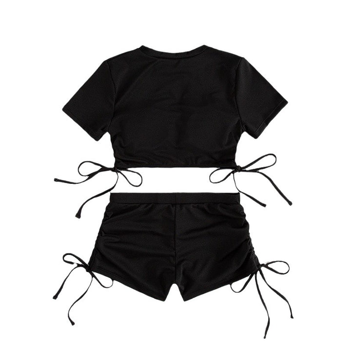 Damer Crop-Top og Shorts Sæt Skovae